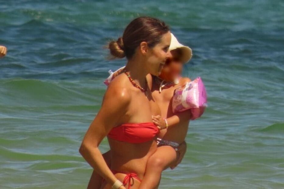 Catarina Gouveia passou a maior parte do tempo com a filha 