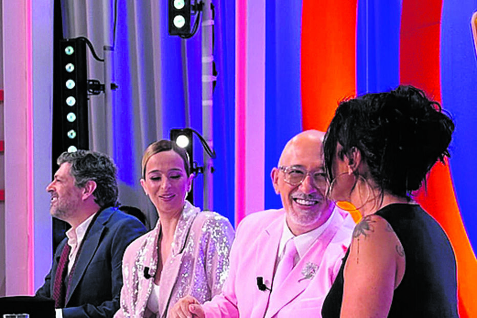 Goucha no programa ‘Funtástico' com os jurados