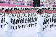 Desfile que assinalou os 80 anos da rendição do Japão e o fim da Segunda Guerra Mundial