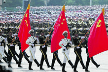 Desfile que assinalou os 80 anos da rendição do Japão e o fim da Segunda Guerra Mundial