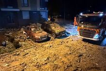 Prédio em Kiev, onde morava novo jogador do Benfica, atingido por ataque