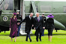 Trump visita Reino Unido e encontra-se com família real em Windsor