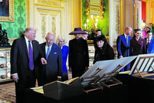 Trump encontra-se com a família real britânica em Windsor para visita de Estado