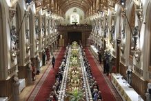 Banquete de Estado no Castelo de Windsor, em Windsor, Inglaterra