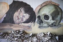 Num edíficio em ruínas perto de Lisboa nasce uma galeria contra o genocídio em Gaza