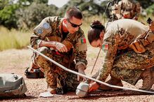 Militares portugueses buscam capacetes azuis do Congo na República Centro-Africana