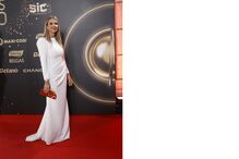 Laura Dutra nos Globos de Ouro, no Coliseu dos Recreios