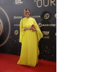 Carolina Patrocínio nos Globos de Ouro, no Coliseu dos Recreios