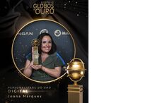 Joana Marques recebe prémio de Personalidade Digital do Ano nos Globos de Ouro