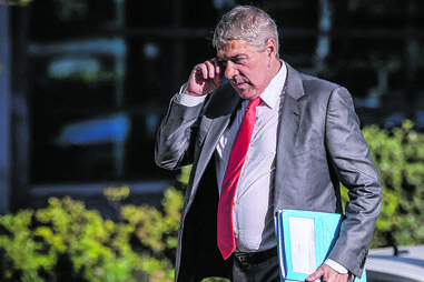 José Sócrates à chegada ao Campus de Justiça, em Lisboa