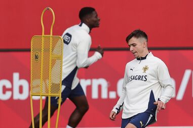 Francisco Conceição durante um treino da Seleção Nacional