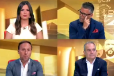 Marco Pina: "Lance claro e óbvio: abordagem negligente de Gonçalo Inácio. Fica o segundo cartão amarelo por exibir e consequente cartão vermelho"