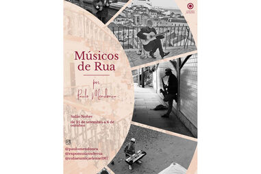 Exposição "Músicos de Rua" de Paulo Mendonça, de 25 setembro a 6 outubro