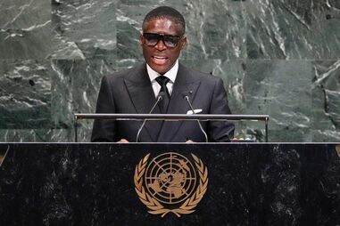 Teodoro Nguema Obiang Mangue,  vice-presidente da Guiné Equatorial