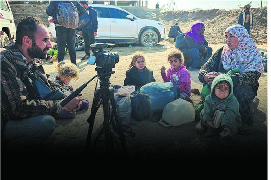 Mahmoud Rehan, um dos poucos jornalistas ainda em Gaza