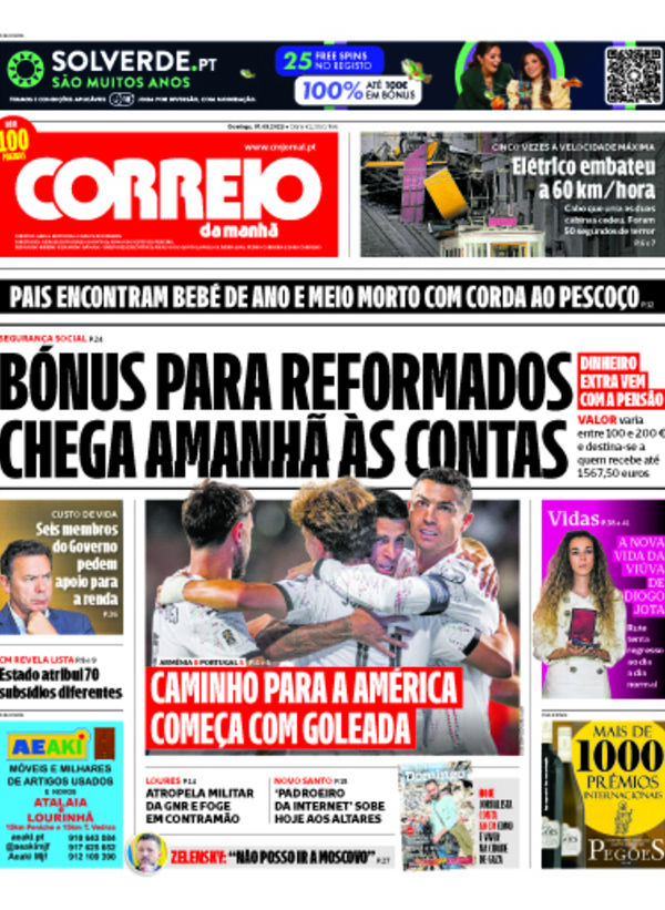 Capa do jornal