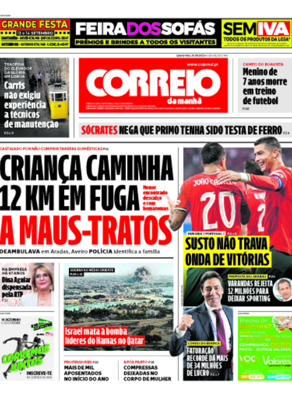 Capa do jornal