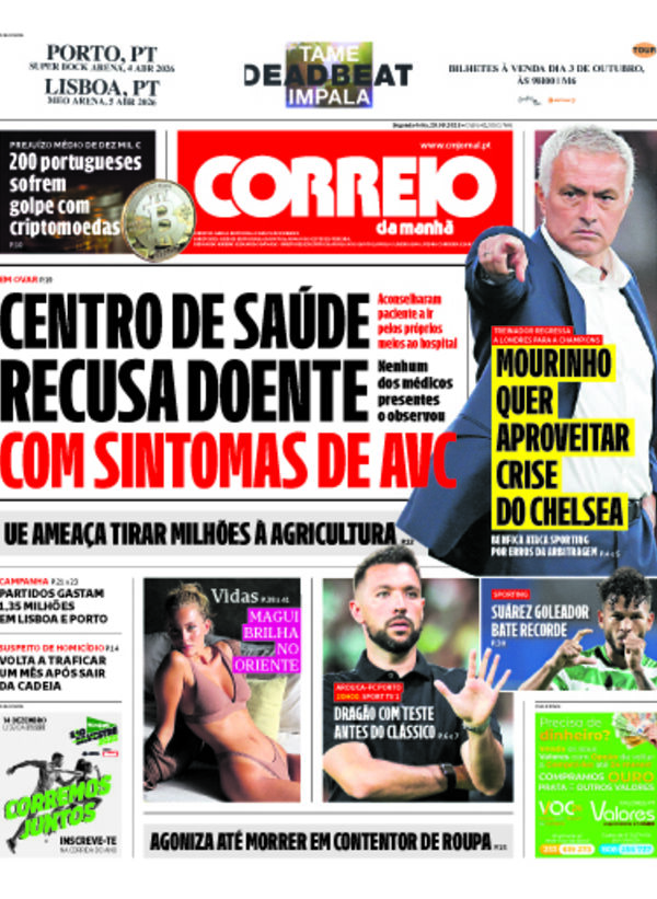 Capa do jornal