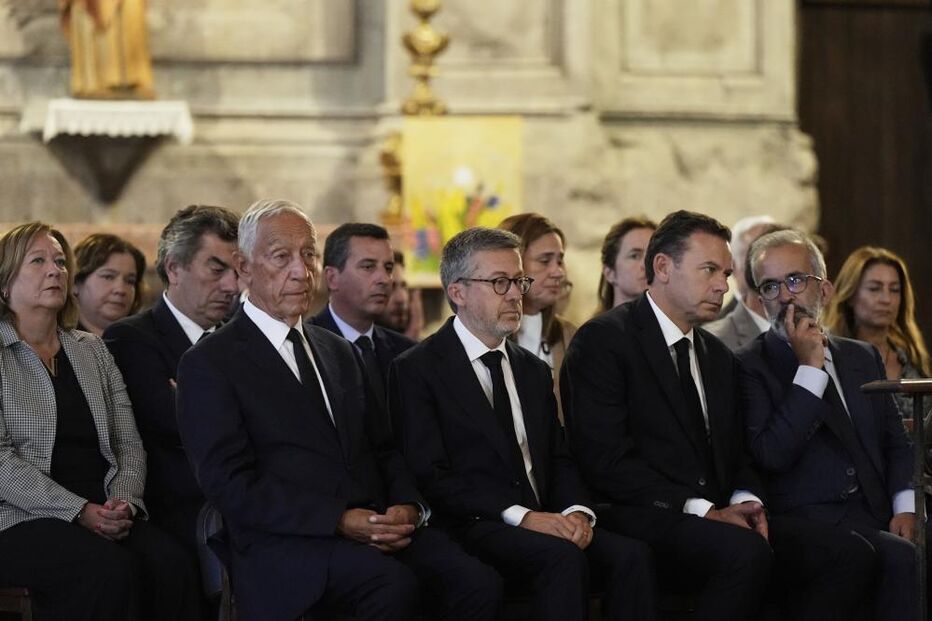 Marcelo Rebelo de Sousa, Montenegro, Moedas e Rangel na missa