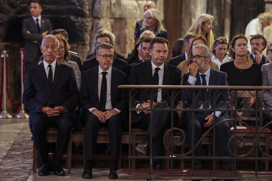 Marcelo Rebelo de Sousa, Montenegro, Moedas e Rangel na missa