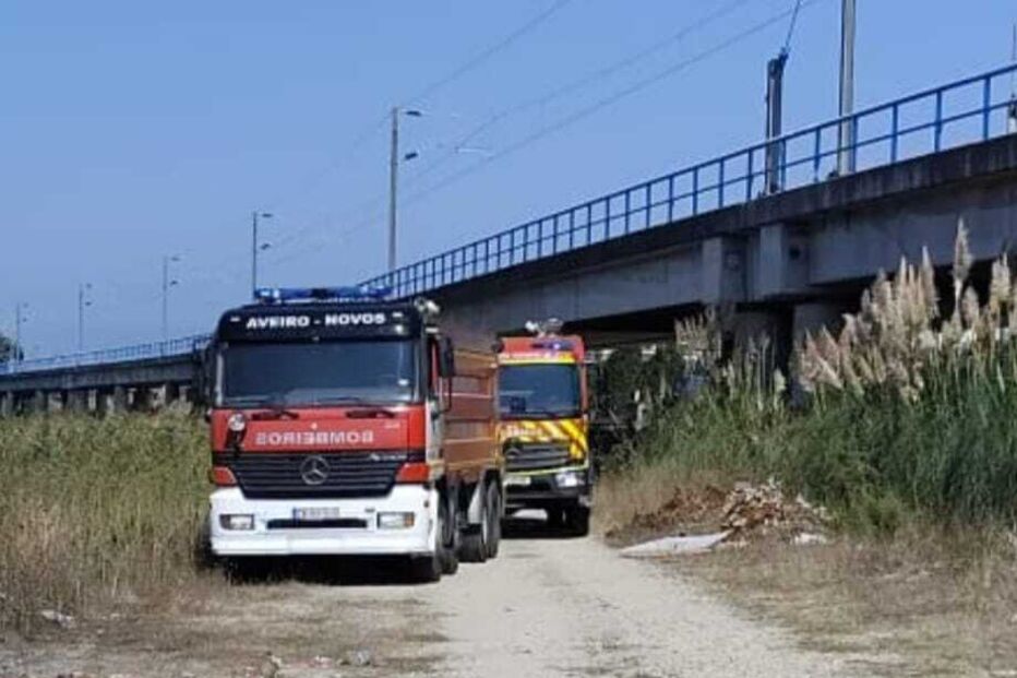 Incêndio destrói carrinha de jovem suspeito de esfaquear casal em Aveiro