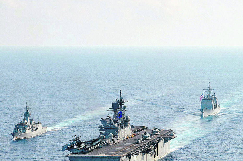 Poderia militar norte-americano avança no mar das Caraíbas