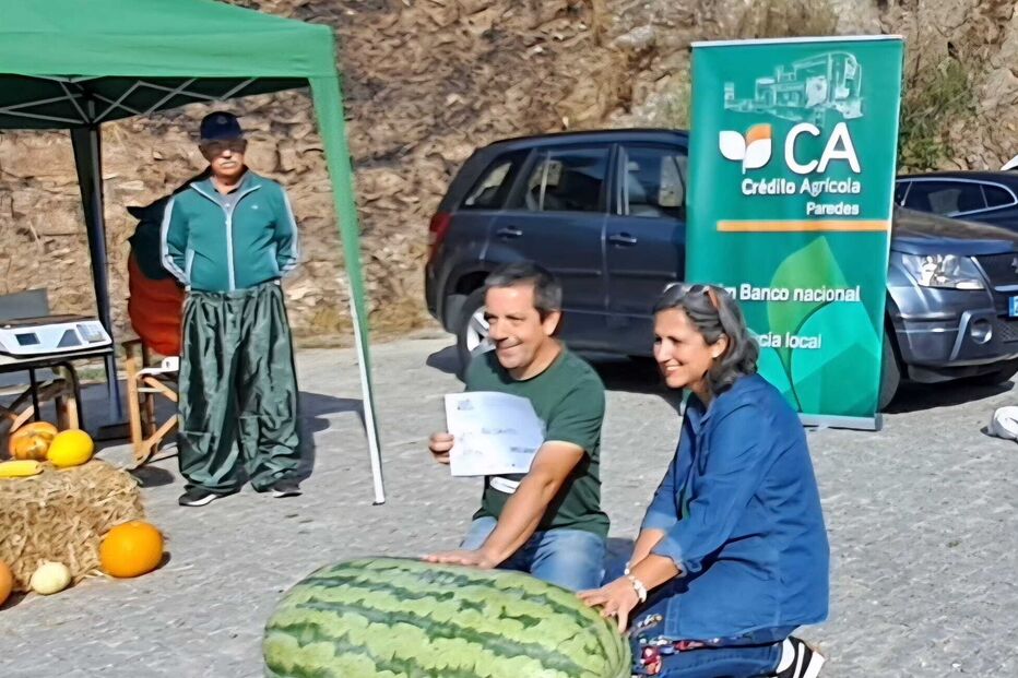 Agricultor levou ainda a concurso uma melancia com 69 quilos