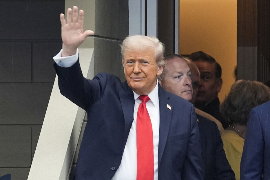 Trump marca presença no US Open, em Nova Iorque