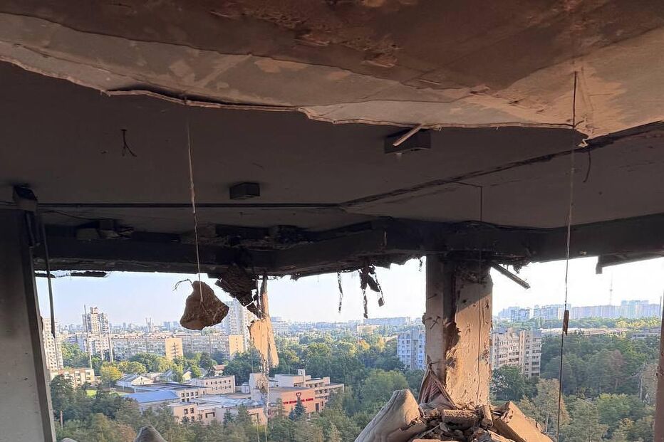 Prédio onde mora a família do jogador ucraniano foi atingido por um drone. Liza Sudakova mostrou nas redes sociais um vídeo com imagens de como ficou o interior da habitação