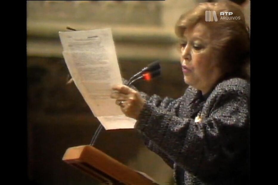Natália Correia em evento sobre a sua obra 