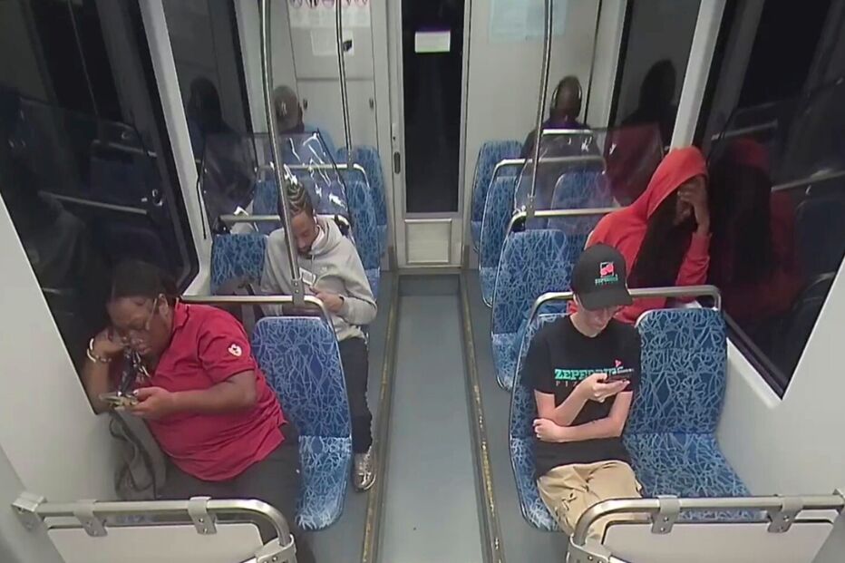 Momentos antes do ataque no metro