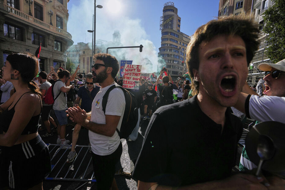 Manifestantes bloqueiam última etapa da Volta a Espanha