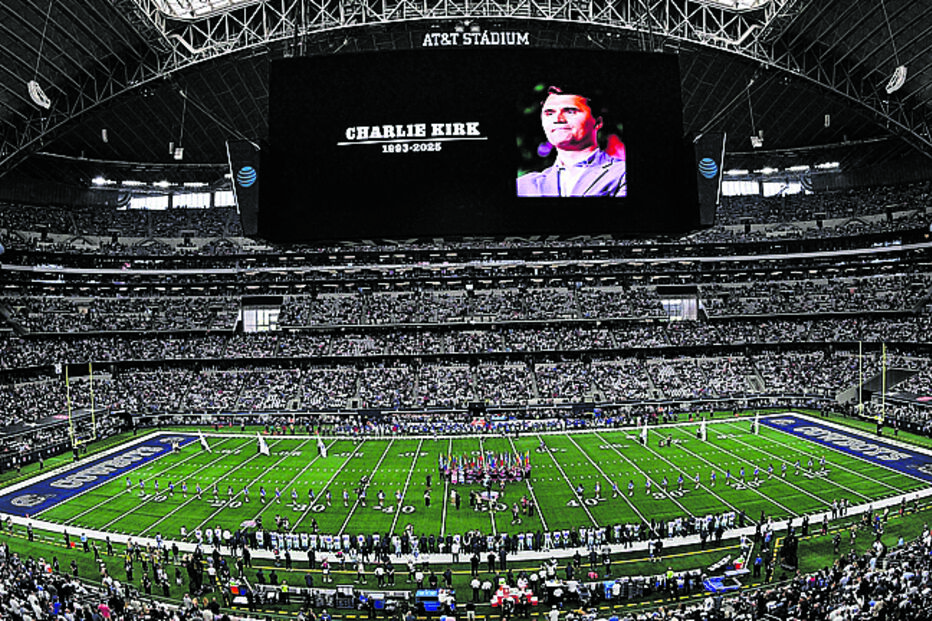 Minuto de silêncio durante jogo da NFL