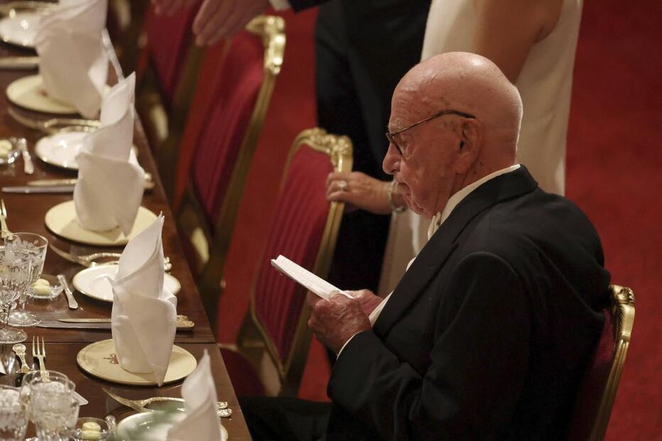 Rupert Murdoch participa no banquete de Estado no Castelo de Windsor