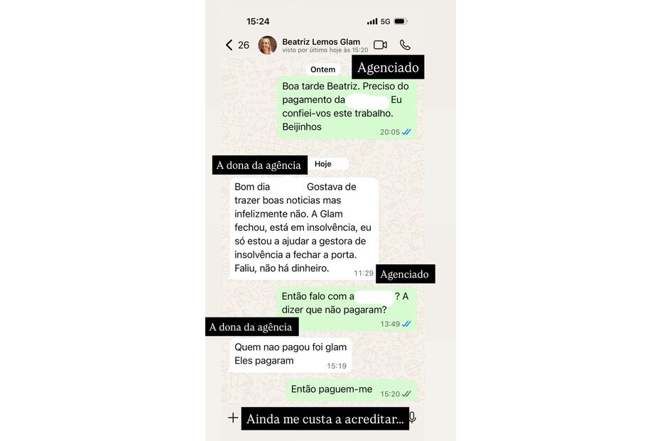 Sofia Ribeiro sobre insolvência da Glam