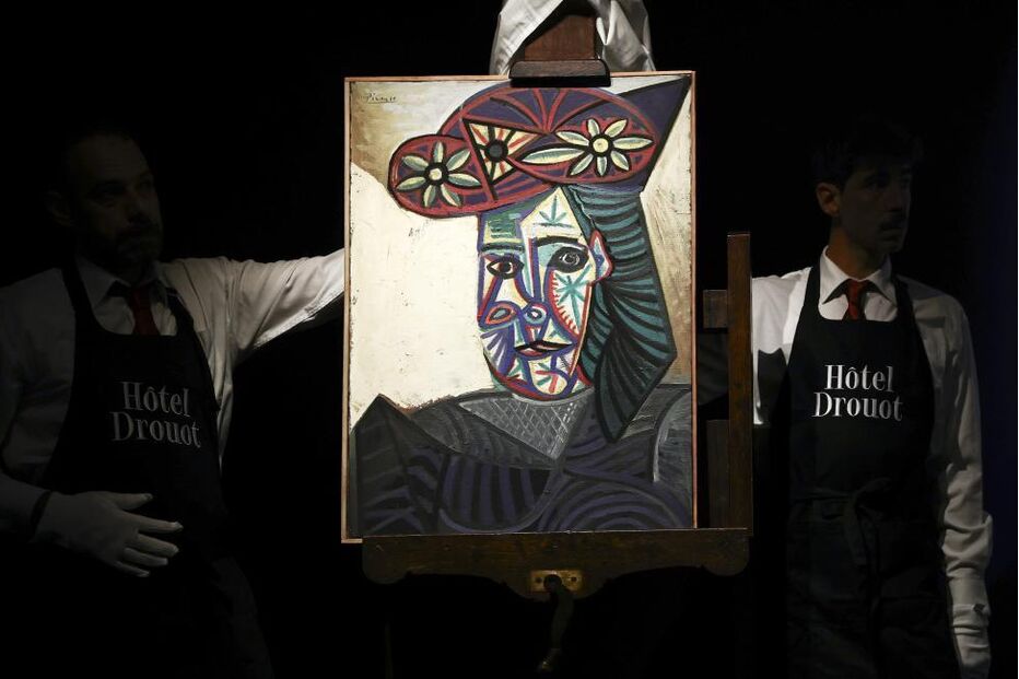 Pintura de Picasso exibida na Hótel Drouot