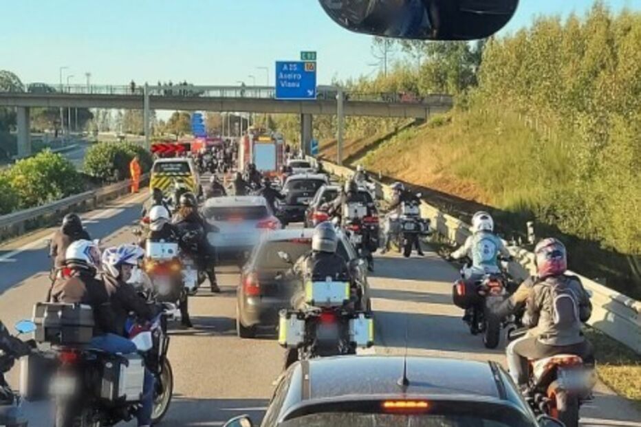 Mulher morre em despiste de mota a caminho da Bênção dos Capacetes em Fátima