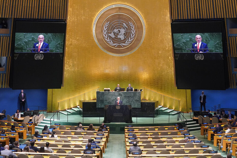 Netanyahu discursa na Assembleia Geral da ONU sobre Israel e o Hamas