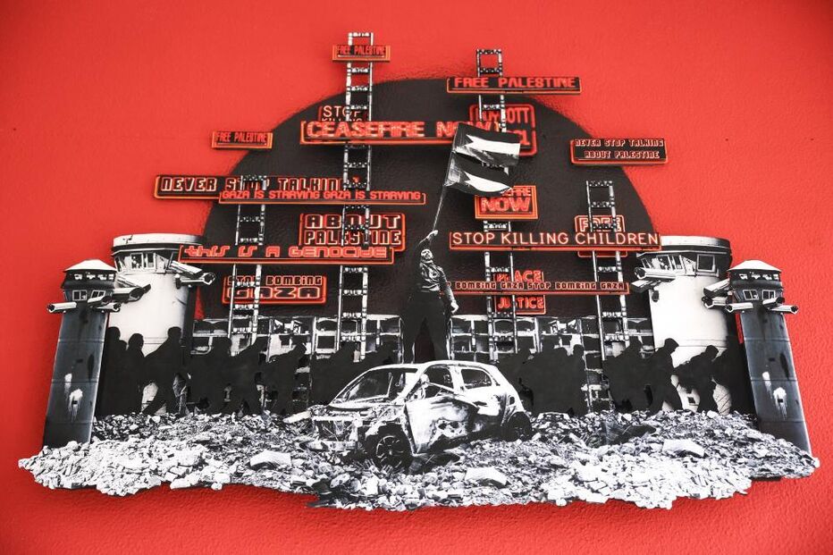 Num edíficio em ruínas perto de Lisboa nasce uma galeria contra o genocídio em Gaza