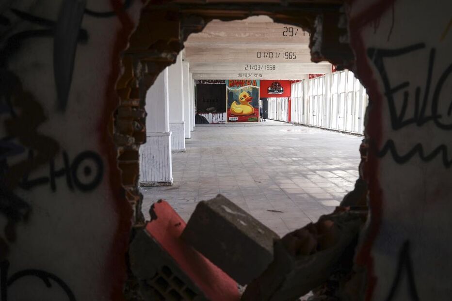 Num edíficio em ruínas perto de Lisboa nasce uma galeria contra o genocídio em Gaza