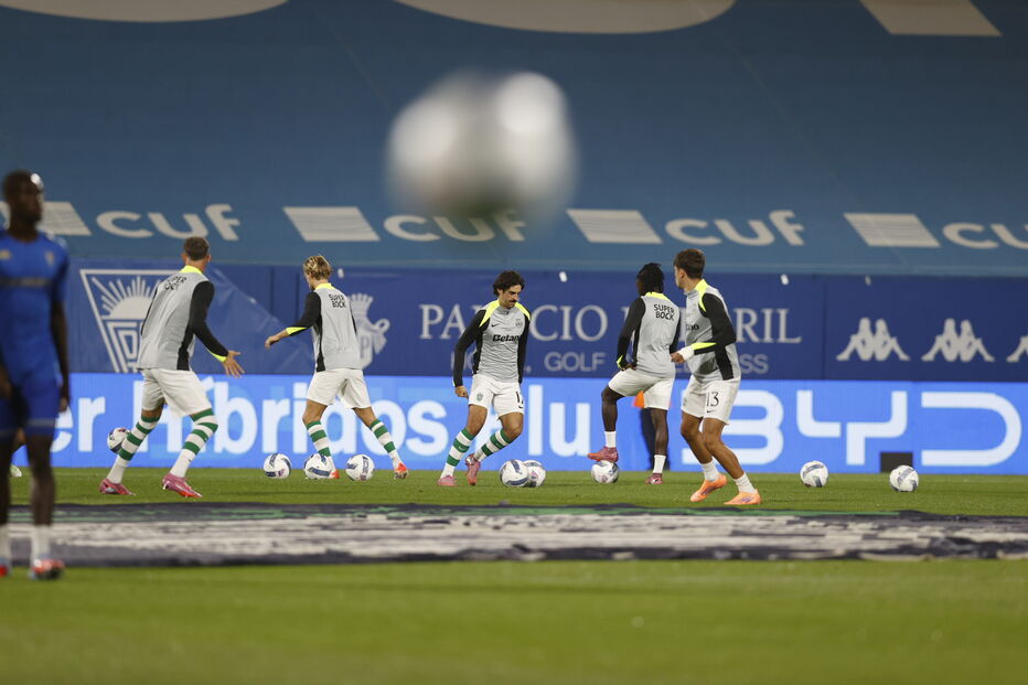 Sporting prepara jogo contra o Estoril na Liga Portugal