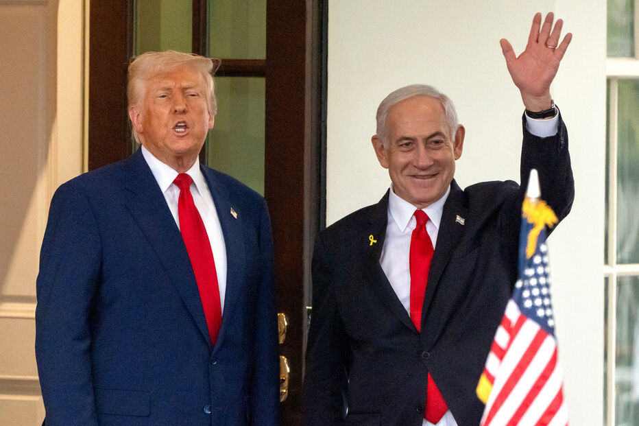 Trump recebe Netanyahu na Casa Branca para negociações de paz no Médio Oriente