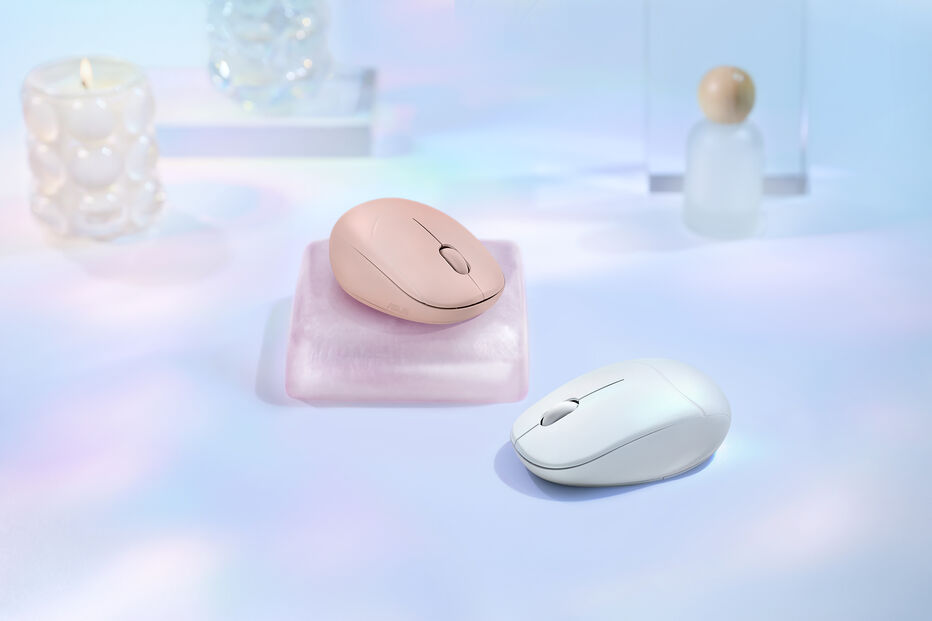 Ratos sem fios em tons pastel em ambiente suave