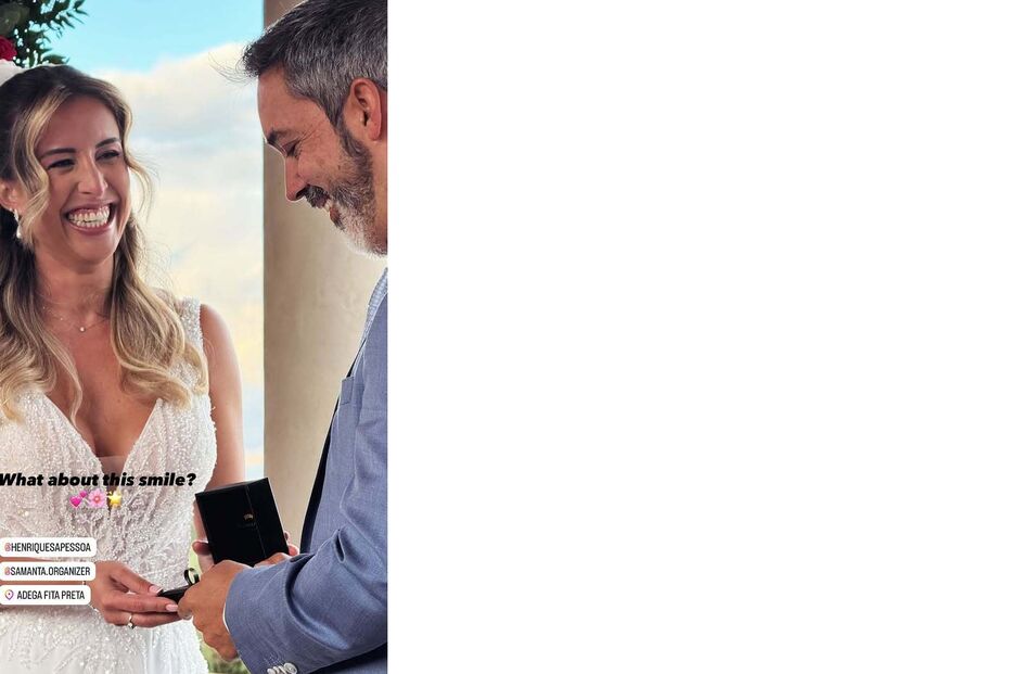 Chef Henrique Sá Pessoa casou com Samanta Soares numa cerimónia em Évora