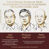 <![CDATA[ Prémio Nobel da Economia atribuído a Joel Mokyr, Philippe Aghion e Peter Howitt ]]>
