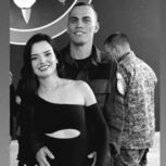 Heber Carvalho da Fonseca com a mulher, Jéssica