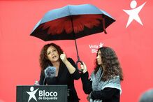 Marisa Matias, do Bloco de Esquerda, em campanha para as autárquicas