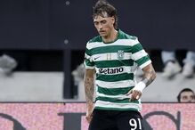 Ricardo Mangas, jogador do Sporting, tirou foto com Manuel Luís Goucha na Moda Lisboa