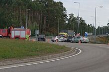 Um ferido após colisão entre dois carros em Ovar