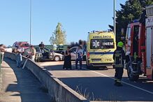 Três feridos em colisão entre dois carros em Ovar
